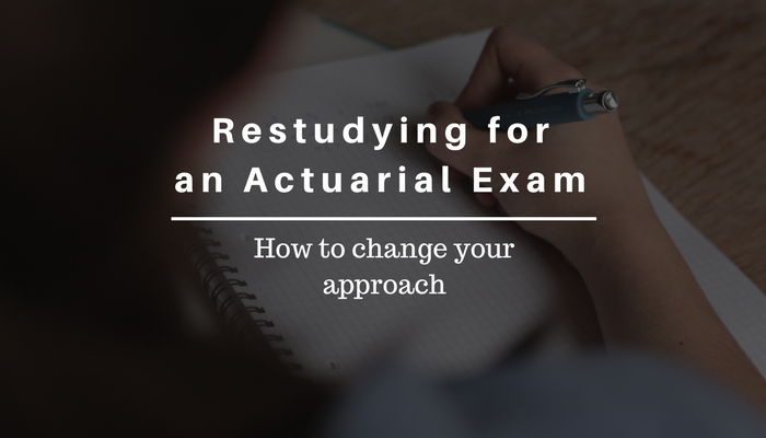 Restudying for an Actuarial Exam