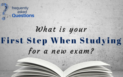 What is your first step when studying for a new actuarial exam?