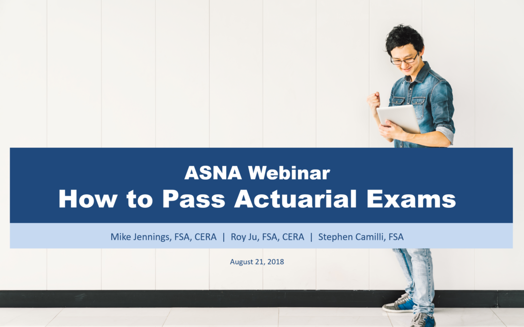 How to Pass Actuarial Exams