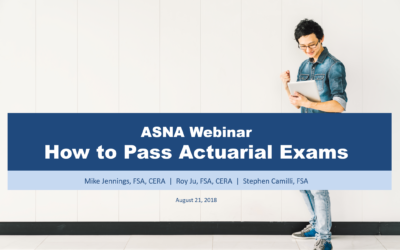 Webinar: How to Pass Actuarial Exams